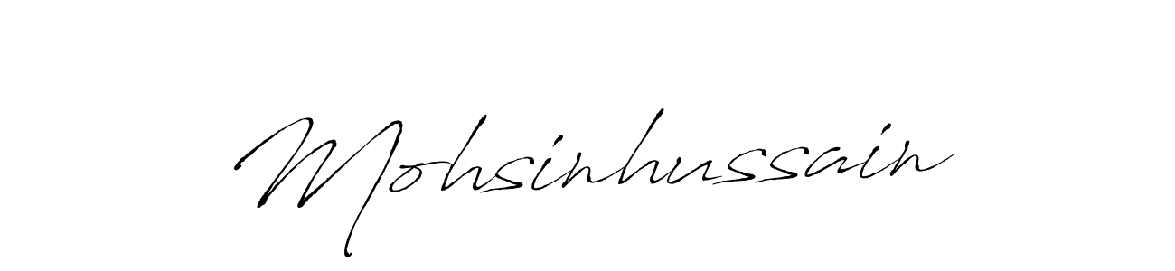 Also You can easily find your signature by using the search form. We will create Mohsinhussain name handwritten signature images for you free of cost using Antro_Vectra sign style. Mohsinhussain signature style 6 images and pictures png