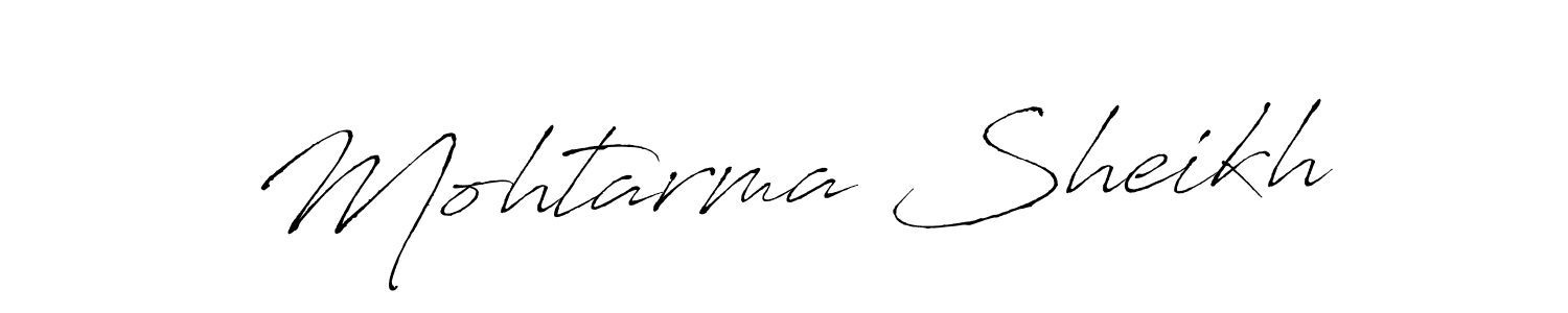 Make a beautiful signature design for name Mohtarma Sheikh. Use this online signature maker to create a handwritten signature for free. Mohtarma Sheikh signature style 6 images and pictures png