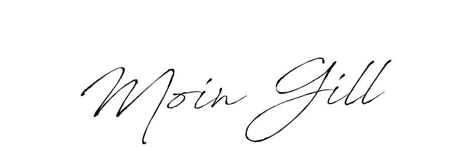 You should practise on your own different ways (Antro_Vectra) to write your name (Moin Gill) in signature. don't let someone else do it for you. Moin Gill signature style 6 images and pictures png