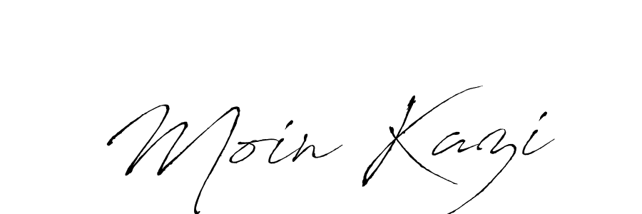 Make a beautiful signature design for name Moin Kazi. With this signature (Antro_Vectra) style, you can create a handwritten signature for free. Moin Kazi signature style 6 images and pictures png