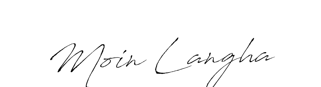 Make a beautiful signature design for name Moin Langha. Use this online signature maker to create a handwritten signature for free. Moin Langha signature style 6 images and pictures png