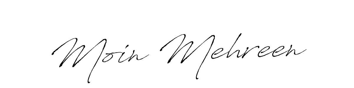 Create a beautiful signature design for name Moin Mehreen. With this signature (Antro_Vectra) fonts, you can make a handwritten signature for free. Moin Mehreen signature style 6 images and pictures png