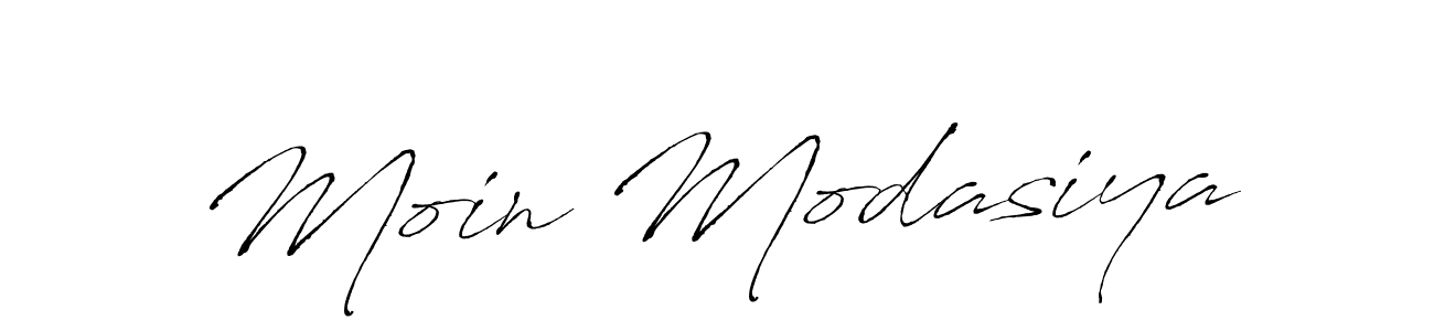 Use a signature maker to create a handwritten signature online. With this signature software, you can design (Antro_Vectra) your own signature for name Moin Modasiya. Moin Modasiya signature style 6 images and pictures png