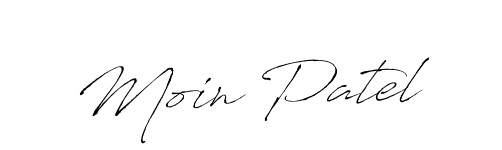 How to make Moin Patel signature? Antro_Vectra is a professional autograph style. Create handwritten signature for Moin Patel name. Moin Patel signature style 6 images and pictures png