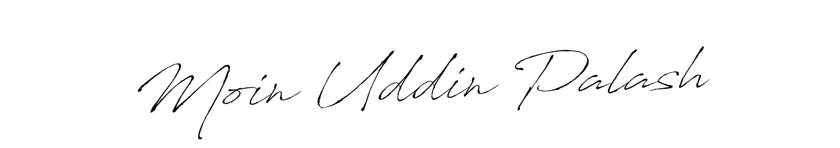 How to make Moin Uddin Palash name signature. Use Antro_Vectra style for creating short signs online. This is the latest handwritten sign. Moin Uddin Palash signature style 6 images and pictures png