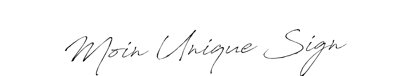 Design your own signature with our free online signature maker. With this signature software, you can create a handwritten (Antro_Vectra) signature for name Moin Unique Sign. Moin Unique Sign signature style 6 images and pictures png