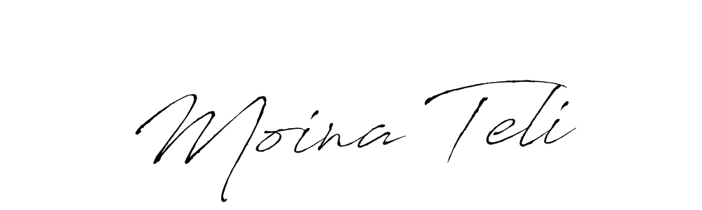 Also we have Moina Teli name is the best signature style. Create professional handwritten signature collection using Antro_Vectra autograph style. Moina Teli signature style 6 images and pictures png
