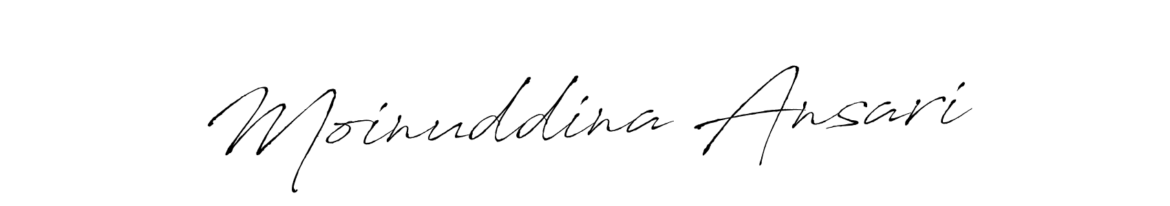 Design your own signature with our free online signature maker. With this signature software, you can create a handwritten (Antro_Vectra) signature for name Moinuddina Ansari. Moinuddina Ansari signature style 6 images and pictures png