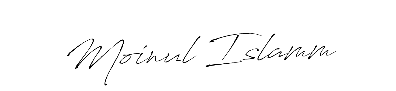 Antro_Vectra is a professional signature style that is perfect for those who want to add a touch of class to their signature. It is also a great choice for those who want to make their signature more unique. Get Moinul Islamm name to fancy signature for free. Moinul Islamm signature style 6 images and pictures png