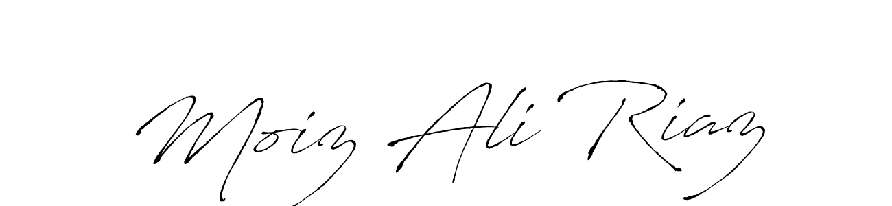 How to make Moiz Ali Riaz signature? Antro_Vectra is a professional autograph style. Create handwritten signature for Moiz Ali Riaz name. Moiz Ali Riaz signature style 6 images and pictures png