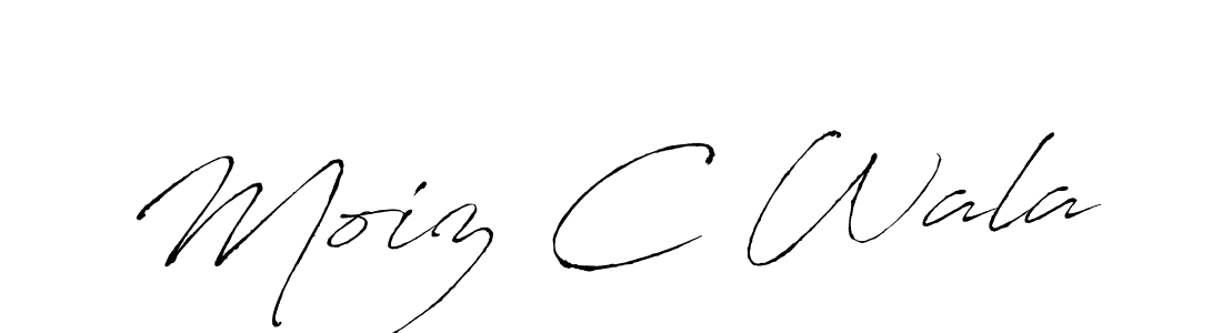 How to make Moiz C Wala signature? Antro_Vectra is a professional autograph style. Create handwritten signature for Moiz C Wala name. Moiz C Wala signature style 6 images and pictures png