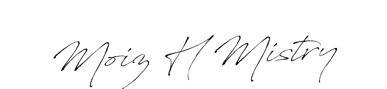 Make a beautiful signature design for name Moiz H Mistry. Use this online signature maker to create a handwritten signature for free. Moiz H Mistry signature style 6 images and pictures png