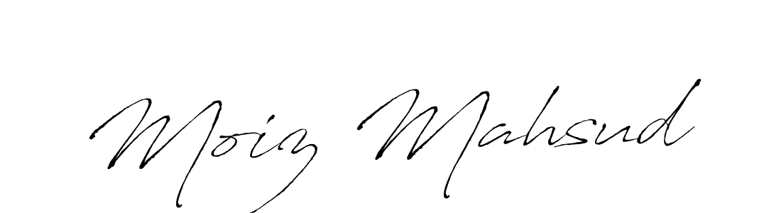 How to make Moiz Mahsud name signature. Use Antro_Vectra style for creating short signs online. This is the latest handwritten sign. Moiz Mahsud signature style 6 images and pictures png