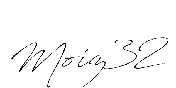 Make a beautiful signature design for name Moiz32. With this signature (Antro_Vectra) style, you can create a handwritten signature for free. Moiz32 signature style 6 images and pictures png