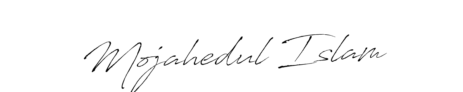 Make a beautiful signature design for name Mojahedul Islam. With this signature (Antro_Vectra) style, you can create a handwritten signature for free. Mojahedul Islam signature style 6 images and pictures png