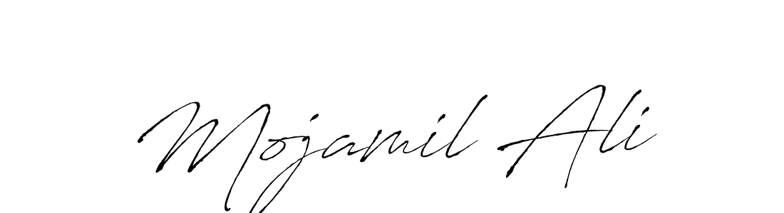 Design your own signature with our free online signature maker. With this signature software, you can create a handwritten (Antro_Vectra) signature for name Mojamil Ali. Mojamil Ali signature style 6 images and pictures png