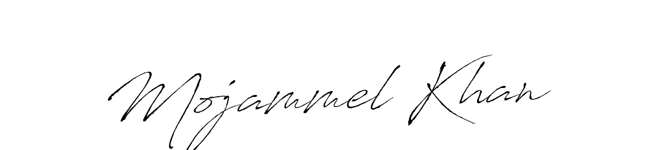 Create a beautiful signature design for name Mojammel Khan. With this signature (Antro_Vectra) fonts, you can make a handwritten signature for free. Mojammel Khan signature style 6 images and pictures png