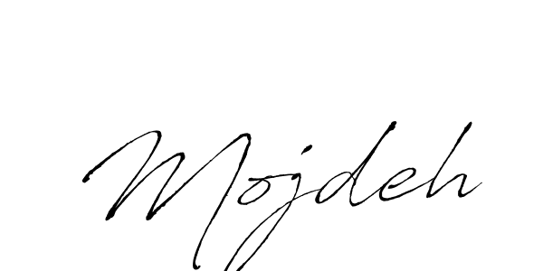 How to make Mojdeh signature? Antro_Vectra is a professional autograph style. Create handwritten signature for Mojdeh name. Mojdeh signature style 6 images and pictures png