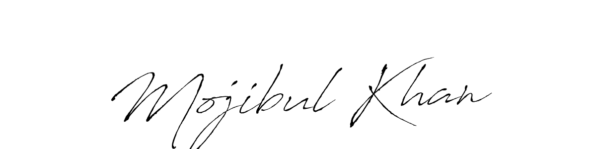 How to make Mojibul Khan name signature. Use Antro_Vectra style for creating short signs online. This is the latest handwritten sign. Mojibul Khan signature style 6 images and pictures png