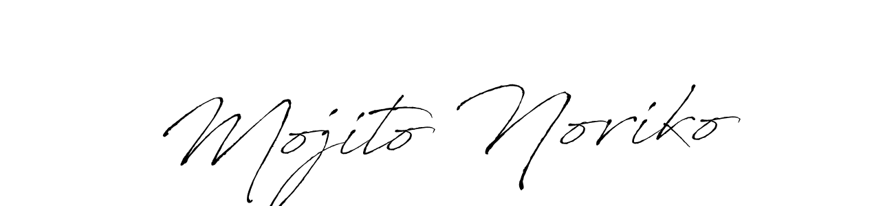 Design your own signature with our free online signature maker. With this signature software, you can create a handwritten (Antro_Vectra) signature for name Mojito Noriko. Mojito Noriko signature style 6 images and pictures png