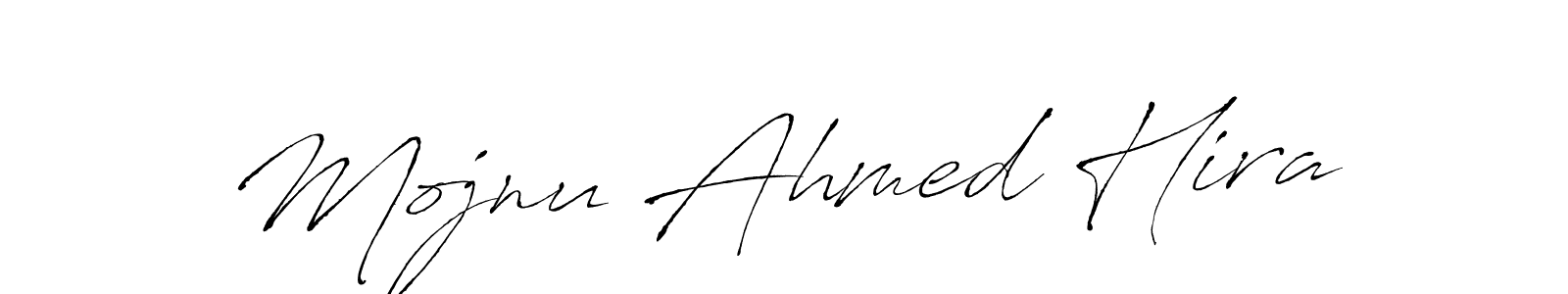 Make a beautiful signature design for name Mojnu Ahmed Hira. Use this online signature maker to create a handwritten signature for free. Mojnu Ahmed Hira signature style 6 images and pictures png