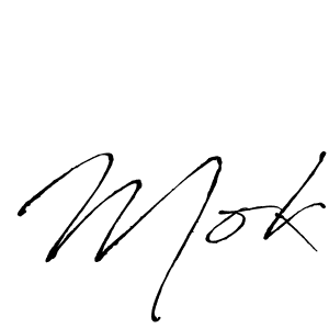 How to make Mok signature? Antro_Vectra is a professional autograph style. Create handwritten signature for Mok name. Mok signature style 6 images and pictures png