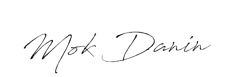 Also You can easily find your signature by using the search form. We will create Mok Danin name handwritten signature images for you free of cost using Antro_Vectra sign style. Mok Danin signature style 6 images and pictures png