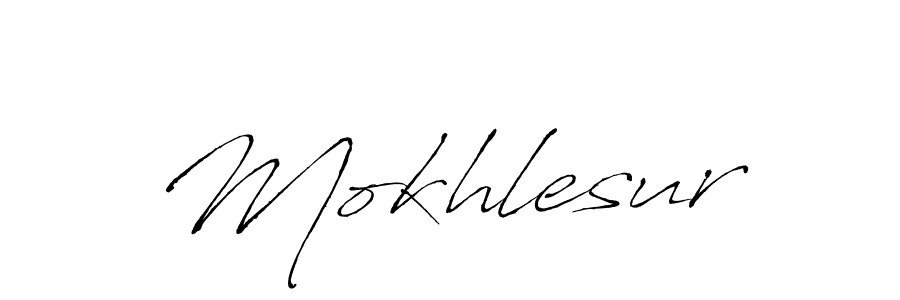 Create a beautiful signature design for name Mokhlesur. With this signature (Antro_Vectra) fonts, you can make a handwritten signature for free. Mokhlesur signature style 6 images and pictures png