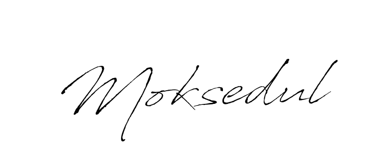 Create a beautiful signature design for name Moksedul. With this signature (Antro_Vectra) fonts, you can make a handwritten signature for free. Moksedul signature style 6 images and pictures png