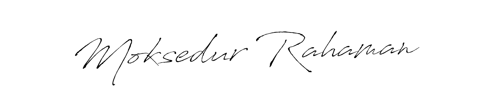 How to make Moksedur Rahaman signature? Antro_Vectra is a professional autograph style. Create handwritten signature for Moksedur Rahaman name. Moksedur Rahaman signature style 6 images and pictures png