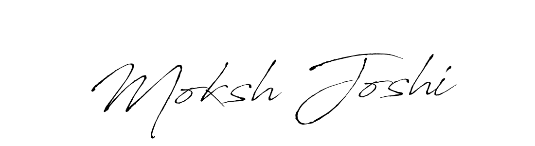 Antro_Vectra is a professional signature style that is perfect for those who want to add a touch of class to their signature. It is also a great choice for those who want to make their signature more unique. Get Moksh Joshi name to fancy signature for free. Moksh Joshi signature style 6 images and pictures png