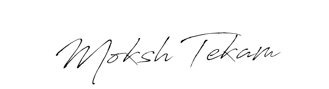 It looks lik you need a new signature style for name Moksh Tekam. Design unique handwritten (Antro_Vectra) signature with our free signature maker in just a few clicks. Moksh Tekam signature style 6 images and pictures png