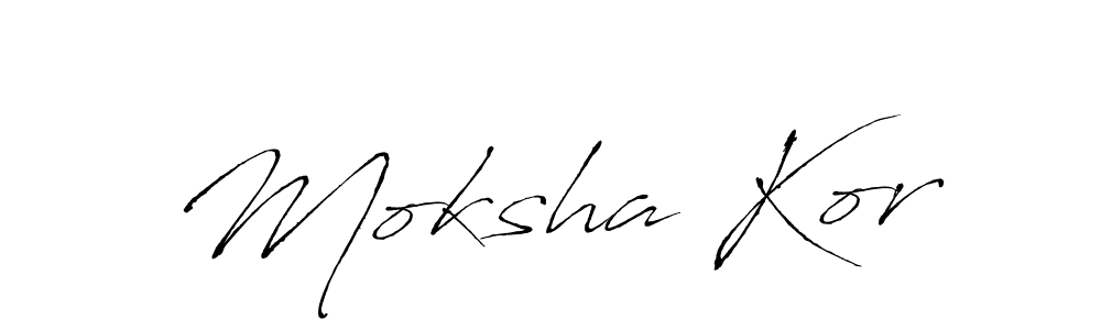 This is the best signature style for the Moksha Kor name. Also you like these signature font (Antro_Vectra). Mix name signature. Moksha Kor signature style 6 images and pictures png