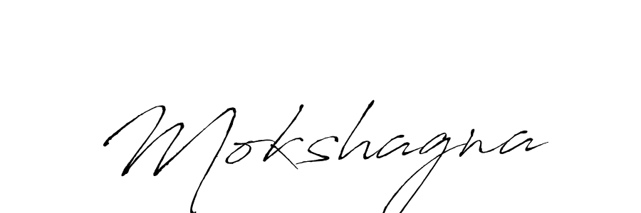 Design your own signature with our free online signature maker. With this signature software, you can create a handwritten (Antro_Vectra) signature for name Mokshagna. Mokshagna signature style 6 images and pictures png