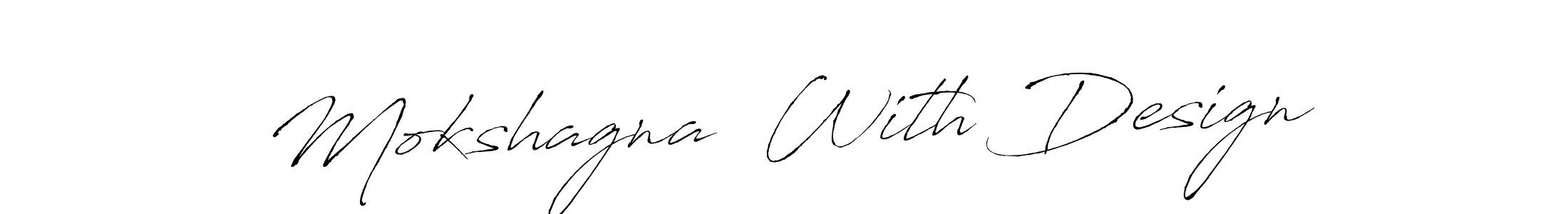 if you are searching for the best signature style for your name Mokshagna  With Design. so please give up your signature search. here we have designed multiple signature styles  using Antro_Vectra. Mokshagna  With Design signature style 6 images and pictures png