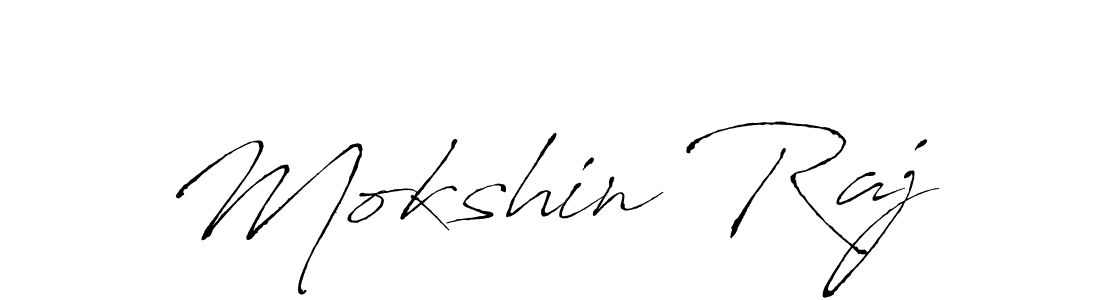 Design your own signature with our free online signature maker. With this signature software, you can create a handwritten (Antro_Vectra) signature for name Mokshin Raj. Mokshin Raj signature style 6 images and pictures png