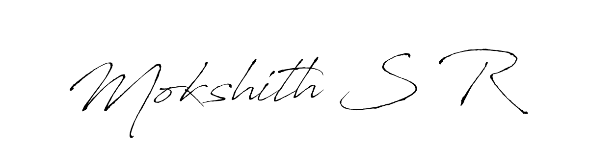 See photos of Mokshith S R official signature by Spectra . Check more albums & portfolios. Read reviews & check more about Antro_Vectra font. Mokshith S R signature style 6 images and pictures png