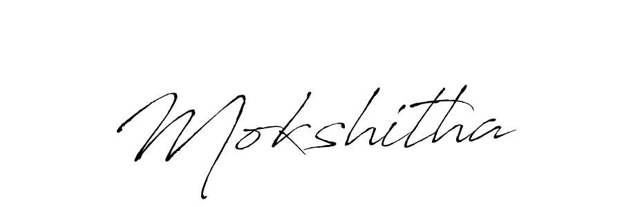 Also we have Mokshitha name is the best signature style. Create professional handwritten signature collection using Antro_Vectra autograph style. Mokshitha signature style 6 images and pictures png