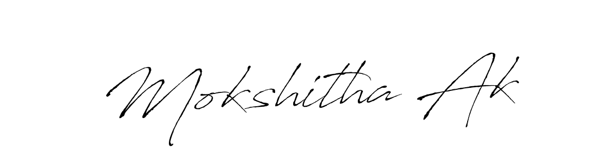 Mokshitha Ak stylish signature style. Best Handwritten Sign (Antro_Vectra) for my name. Handwritten Signature Collection Ideas for my name Mokshitha Ak. Mokshitha Ak signature style 6 images and pictures png