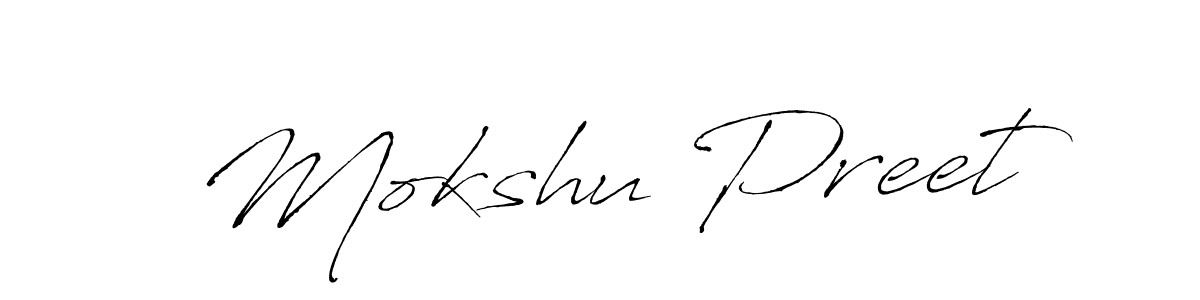 Make a beautiful signature design for name Mokshu Preet. Use this online signature maker to create a handwritten signature for free. Mokshu Preet signature style 6 images and pictures png