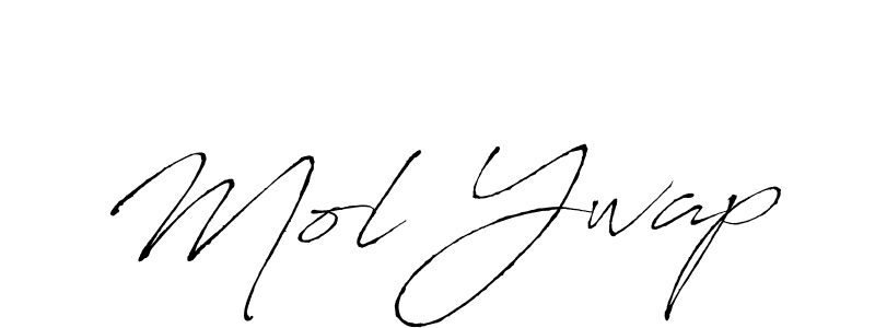 Make a beautiful signature design for name Mol Ywap. With this signature (Antro_Vectra) style, you can create a handwritten signature for free. Mol Ywap signature style 6 images and pictures png