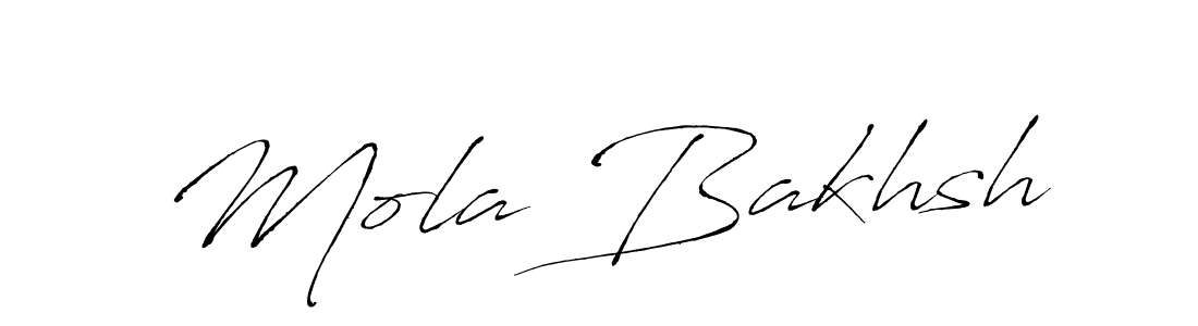 Make a beautiful signature design for name Mola Bakhsh. With this signature (Antro_Vectra) style, you can create a handwritten signature for free. Mola Bakhsh signature style 6 images and pictures png