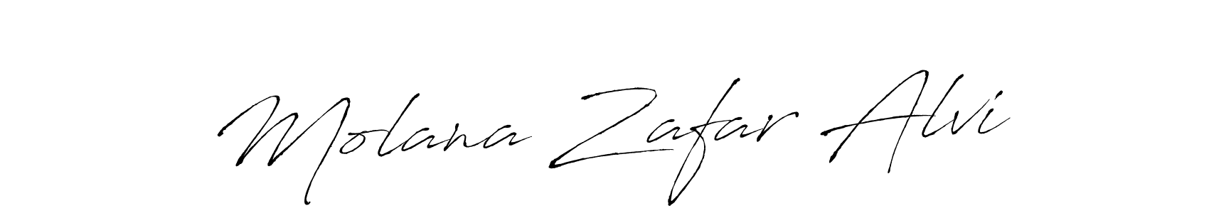 How to make Molana Zafar Alvi signature? Antro_Vectra is a professional autograph style. Create handwritten signature for Molana Zafar Alvi name. Molana Zafar Alvi signature style 6 images and pictures png