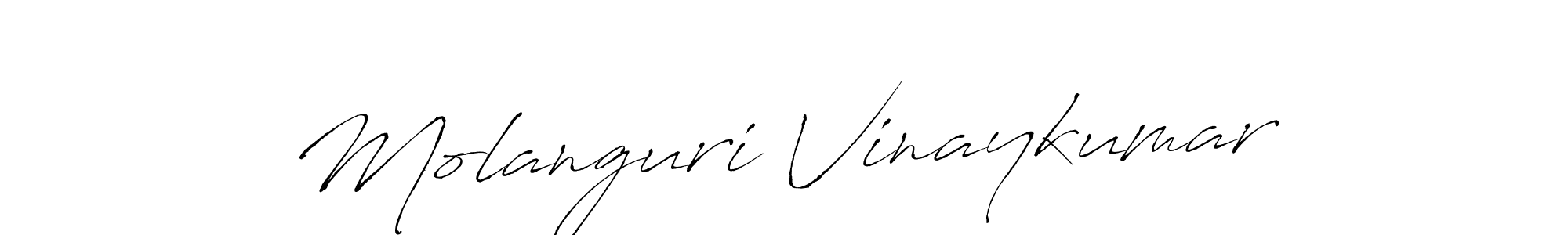 Design your own signature with our free online signature maker. With this signature software, you can create a handwritten (Antro_Vectra) signature for name Molanguri Vinaykumar. Molanguri Vinaykumar signature style 6 images and pictures png