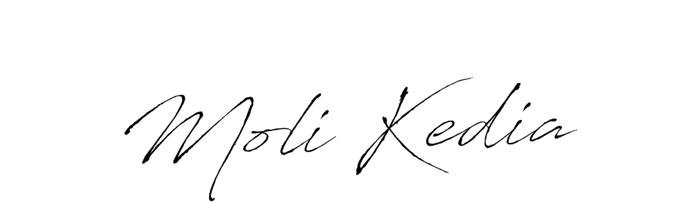 Make a beautiful signature design for name Moli Kedia. With this signature (Antro_Vectra) style, you can create a handwritten signature for free. Moli Kedia signature style 6 images and pictures png