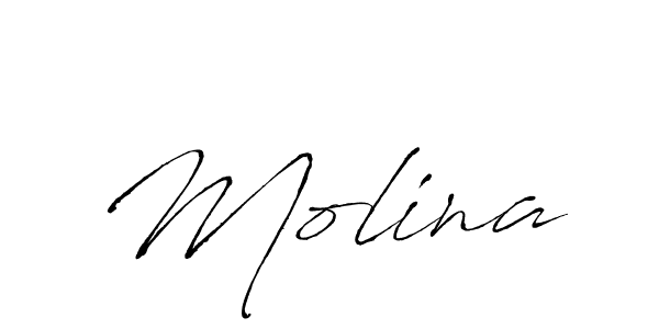 Use a signature maker to create a handwritten signature online. With this signature software, you can design (Antro_Vectra) your own signature for name Molina. Molina signature style 6 images and pictures png