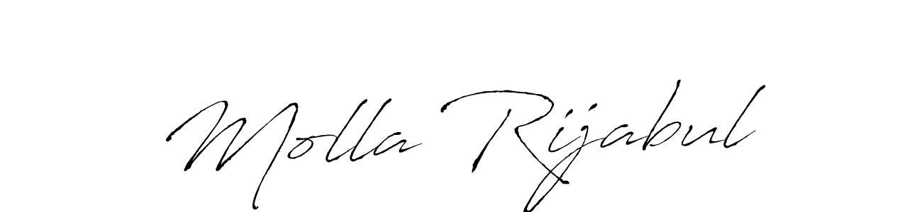 Antro_Vectra is a professional signature style that is perfect for those who want to add a touch of class to their signature. It is also a great choice for those who want to make their signature more unique. Get Molla Rijabul name to fancy signature for free. Molla Rijabul signature style 6 images and pictures png