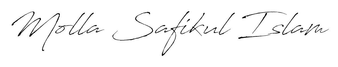 Transform the name Molla Safikul Islam into a signature masterpiece using Antro_Vectra font. Ideal for photographers, artists, and creators looking for watermarks. Molla Safikul Islam signature style 6 images and pictures png
