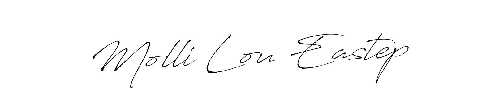 Molli Lou Eastep stylish signature style. Best Handwritten Sign (Antro_Vectra) for my name. Handwritten Signature Collection Ideas for my name Molli Lou Eastep. Molli Lou Eastep signature style 6 images and pictures png