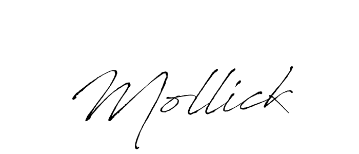 Design your own signature with our free online signature maker. With this signature software, you can create a handwritten (Antro_Vectra) signature for name Mollick. Mollick signature style 6 images and pictures png